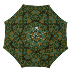 Day Of The Death Moth Automatic Folding Umbrella With Case (medium) by GeekLover