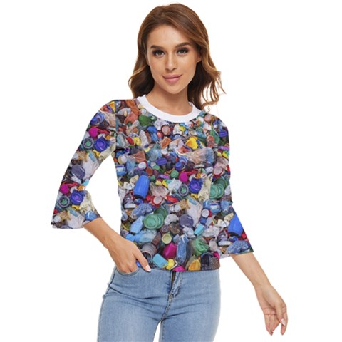 Trash To Treasure (ai) Bell Sleeve Top by dflcprintsclothing
