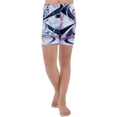 Vanilla Dream Kids  Lightweight Velour Capri Yoga Leggings by geonetique