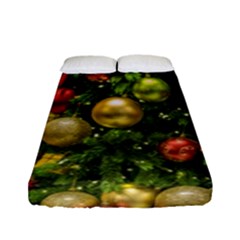 Christmas Tree Ornament Deco Fitted Sheet (full/ Double Size) by Apenda