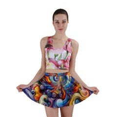 Dynamic Color Vortex Mini Skirt by ExtraAwesomeSauce