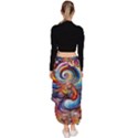 Dynamic Color Vortex Asymmetrical Ruffle Hem Skirt  View4