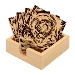 Dynamic Color Vortex Bamboo Coaster Set by ExtraAwesomeSauce