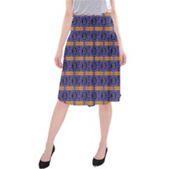 Bitcoin Logo Pattern Midi Beach Skirt by ExtraAwesomeSauce