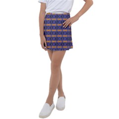 Bitcoin Logo Pattern Kids  Tennis Skirt by ExtraAwesomeSauce