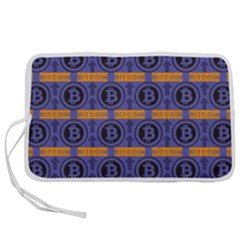 Bitcoin Logo Pattern Pen Storage Case (m) by ExtraAwesomeSauce