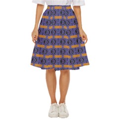Bitcoin Logo Pattern Classic Short Skirt by ExtraAwesomeSauce