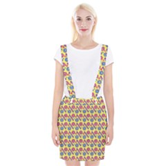 Colorful Bitcoin Pattern Braces Suspender Skirt by ExtraAwesomeSauce