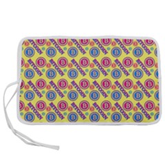 Colorful Bitcoin Pattern Pen Storage Case (l) by ExtraAwesomeSauce