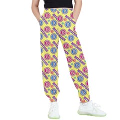 Colorful Bitcoin Pattern Kids  Joggers by ExtraAwesomeSauce