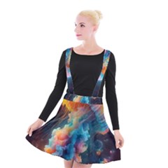 Cosmic Jellyfish Artwork Suspender Skater Skirt by ExtraAwesomeSauce