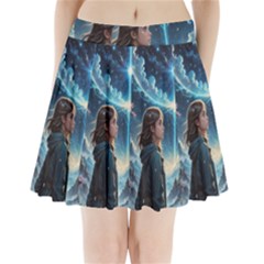 Enchanting Fantasy Night Sky Scene Pleated Mini Skirt by ExtraAwesomeSauce