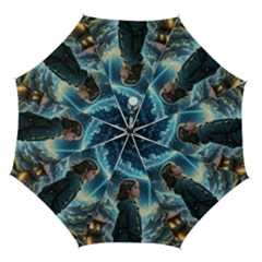 Enchanting Fantasy Night Sky Scene Automatic Folding Umbrella With Case (medium) by ExtraAwesomeSauce
