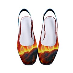 Enchanted Fire Feline Women s Classic Slingback Heels by ExtraAwesomeSauce