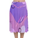 Colorful Labstract Wallpaper Theme Velvet Flared Midi Skirt View1