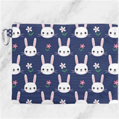 Cute Bunny Pattern, Easter, Koteto Canvas Cosmetic Bag (xxxl) by kyorashop23
