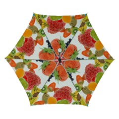 Fruits, Drip, Fruit, Paint, Spring Automatic Folding Umbrella With Case (small) by kyorashop23