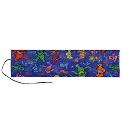 Grateful Dead Dancing Bears Pattern Roll Up Canvas Pencil Holder (l) by Salmanaz77