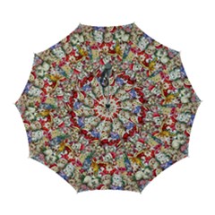 Pattern Kitten Christmas Automatic Folding Umbrella With Case (large) by Bedest