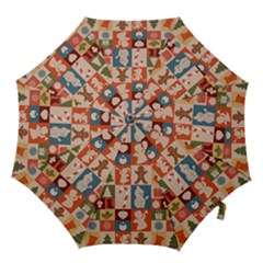 Cute Christmas Seamless Pattern Vector  - Hook Handle Umbrellas (medium) by Ket1n9