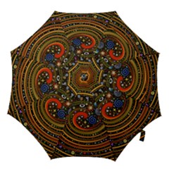 Swirl Vortex Emoji Cyclone Motion Art Hook Handle Umbrellas (medium) by Paksenen