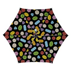 Ecstasy Pills Pattern Automatic Folding Umbrella With Case (small) by Valentinaart