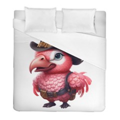 Kawaii Pink Parrot Pirate Duvet Cover (full/ Double Size) by KawaiiArtStyle