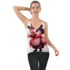 Kawaii Pink Parrot Pirate Chiffon Cami by KawaiiArtStyle