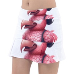 Kawaii Pink Parrot Pirate Classic Tennis Skirt by KawaiiArtStyle