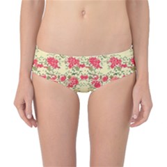 Retro 1880s Flowers Pattern 18 Classic Bikini Bottoms by violetheavensky