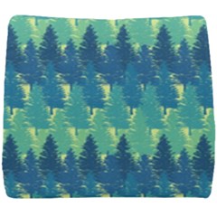 Christmas Trees Pattern Digital Paper Seamless Seat Cushion by Paksenen