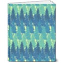 Christmas Trees Pattern Digital Paper Seamless 8  x 10  Hardcover Notebook View1