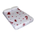 Christmas Xmas Holiday Pattern Background Fitted Sheet (Full/ Double Size) View2