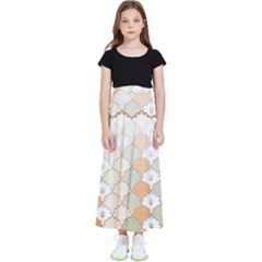 Shells Pattern Kids  Flared Maxi Skirt by designsbymallika