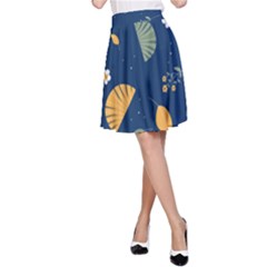 Cute Korean Pattern A-line Skirt by designsbymallika
