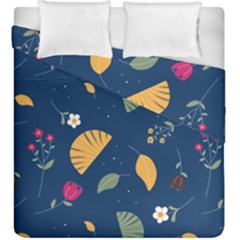 Cute Korean Pattern Duvet Cover Double Side (king Size) by designsbymallika