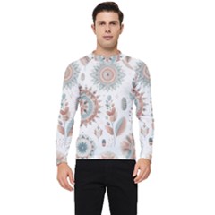 Pastel-boho-pattern Men s Long Sleeve Rash Guard by designsbymallika