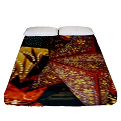 Star Lantern Lighting Fitted Sheet (king Size) by Paksenen