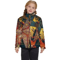 Star Lantern Lighting Kids  Puffer Bubble Jacket Coat by Paksenen