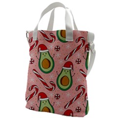 Avo Merry Christmas, Candies, Candy Cane Canvas Messenger Bag by kyorashop23