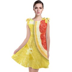 Fruit, Lemon Tie Up Tunic Dress by kyorashop23