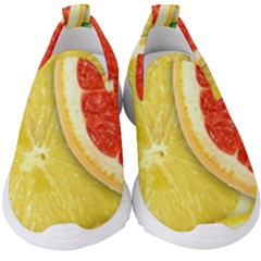 Fruit, Lemon Kids  Slip On Sneakers by kyorashop23
