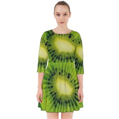 Kiwi Fruits, Close-up, Exotic Fruit Smock Dress by kyorashop23