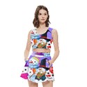 Let s Have Fun With Snowmen Women s Crop Top Pleated Skater Rave Skirt View1