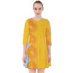 Orange, Slices, Fruit, Citrus Smock Dress by kyorashop23