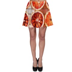 Orange, Fruit, Citrus Skater Skirt by kyorashop23