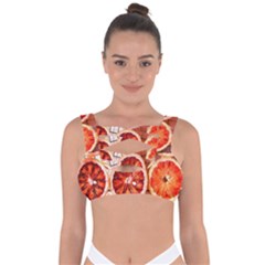 Peorange, Fruit, Citrus Bandaged Up Bikini Top by kyorashop23