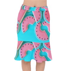 Watermelon, Fruit Short Mermaid Skirt by kyorashop23