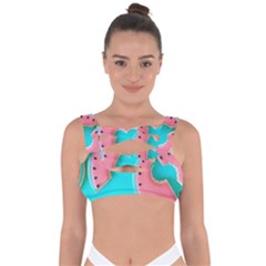 Watermelon, Fruit Bandaged Up Bikini Top by kyorashop23