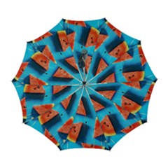 Watermelons, Fruits Automatic Folding Umbrella With Case (large) by kyorashop23
